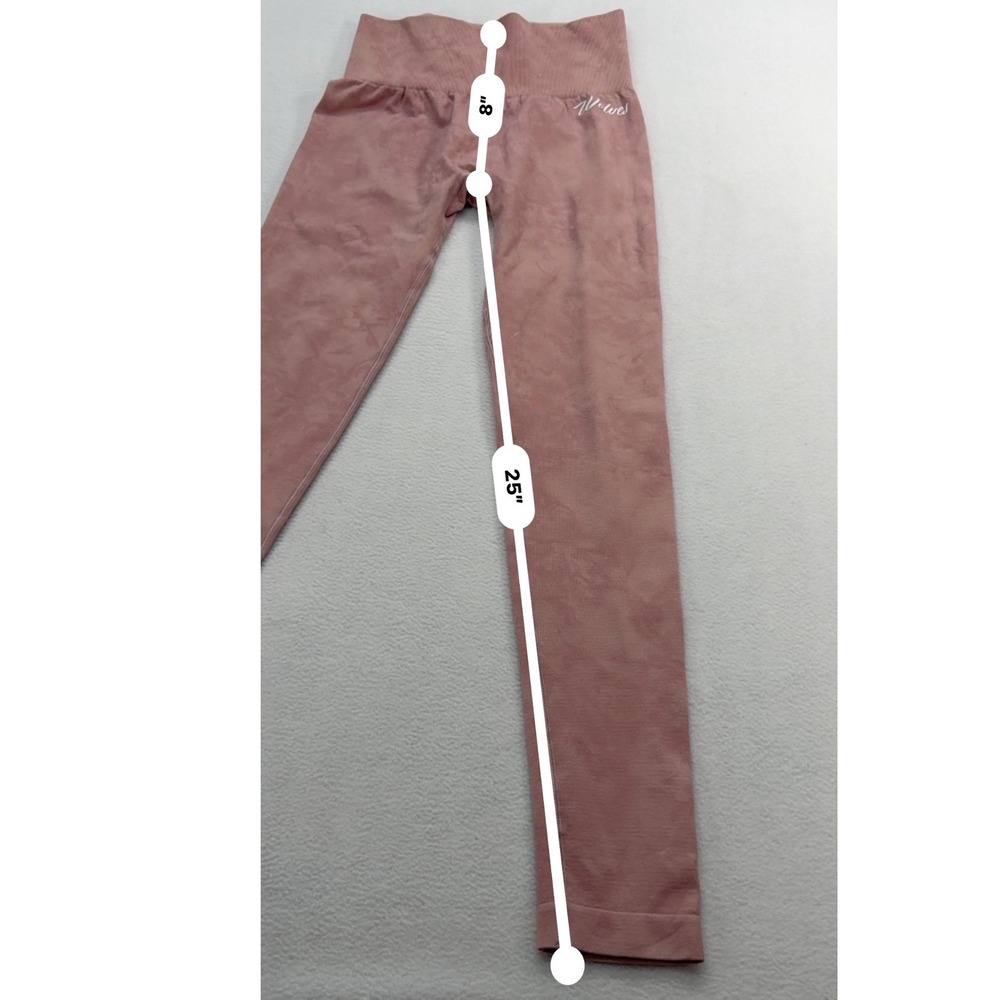 Darc Sport SHE Wolves Leggings Women's Small Pink Wolf Graphic 1 of 500 - Picture 7 of 10